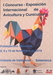 I Concurso - Exposición Internacional de Avicultura y Cunicultura 2019 @ Polideportivo Municipal de Calzada de Valdunciel (Salamanca) | Medina-Sidonia | Andalucía | España